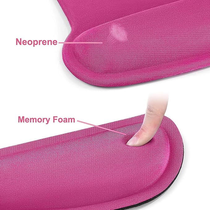 MOSISO Wrist Rest Support for Mouse Pad & Keyboard Set, Ergonomic Mousepad - Image 4