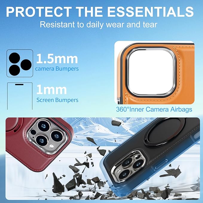 Leather Case, Suitable for iPhone 16 Case, Invisible Magnetic Design, Equipped - Image 4