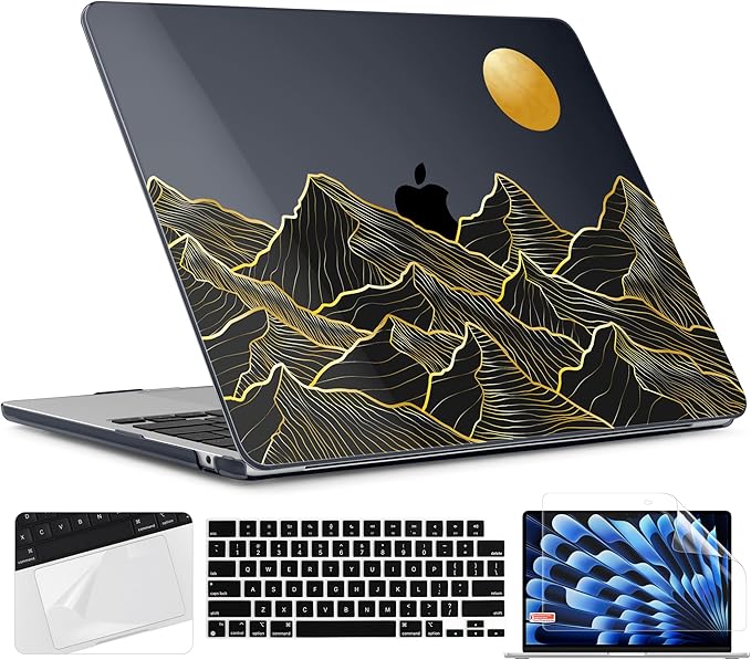 TWOLSKOO for M4 MacBook Air 13.6 inch Case 2025-2022 Release M4 A3240 M3 A3113 by TWOLSKOO