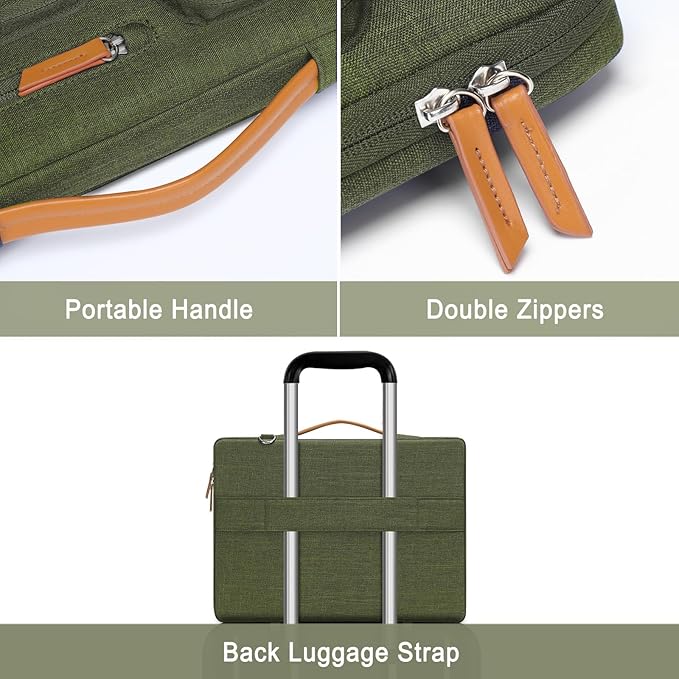 MOSISO 360 Protective Laptop Shoulder Bag, 15-15.6 inch Computer Bags Compatible - Image 4