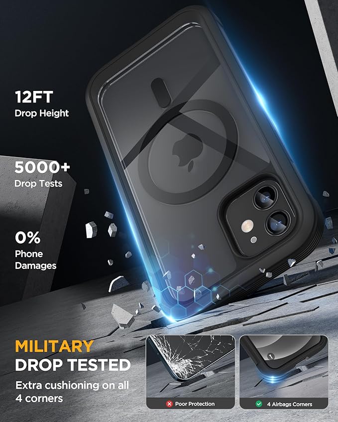 Miracase Magnetic for iPhone 12 mini Case, Drop & Scratch-Resistant, Shockproof - Image 5