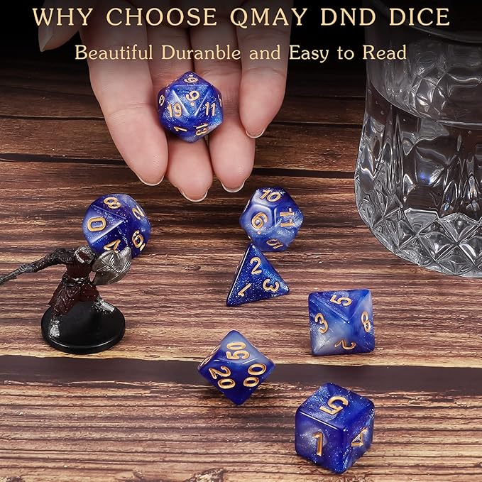 QMAY DND Dice Set -D&D Polyhedral Dice - Image 5