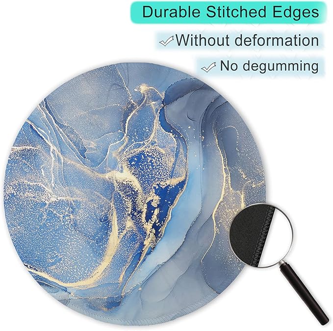 ITNRSIIET Round Mouse Pad with Stitched Edge Premium-Textured Waterproof - Image 5
