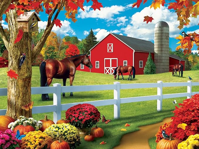 MasterPieces - 300 Piece Jigsaw Puzzle, Large EZ Grip Shapes, Rolling Pastures - Image 7