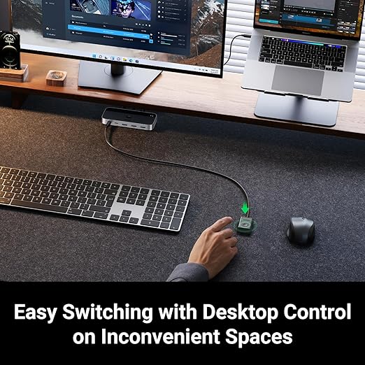 UGREEN USB 3.0 Switch 2 Computers Sharing USB C & A Devices, 4 Port USB - Image 4