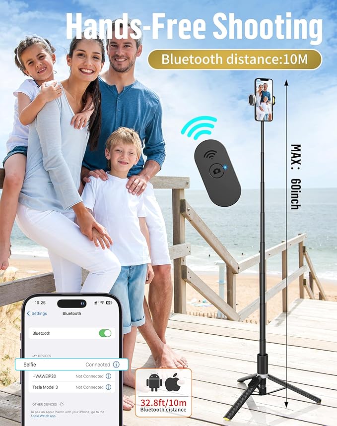 Phone Tripod Selfie Stick:Phone Stand - Image 4