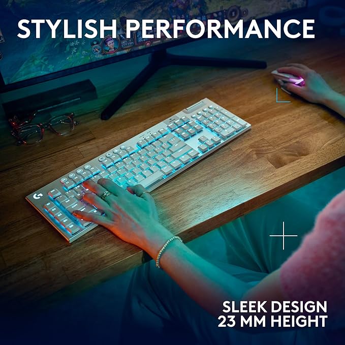 Logitech G915 X Lightspeed Wireless Mechanical Gaming Keyboard, Double-Shot PBT - Image 8