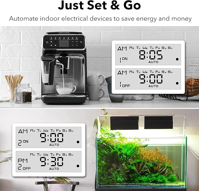 BN-LINK 7 Day Heavy Duty Digital Programmable Timer, Dual Outlet, - Image 4