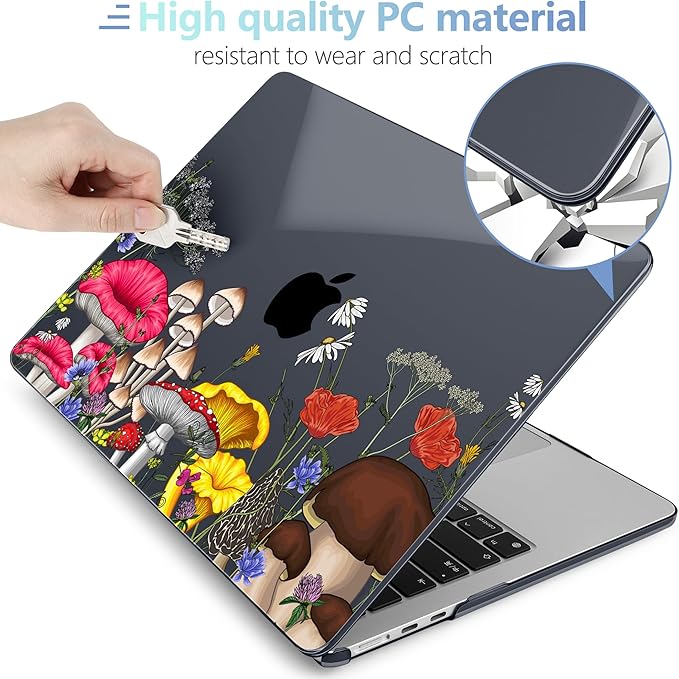 MEEgoodo for M4/M3/M2 MacBook Air 15.3 inch Case 2025 2024 2023, Case Fit Model - Image 4