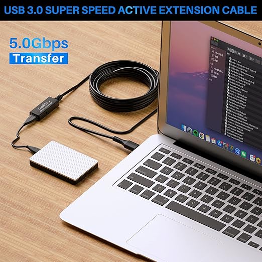 USB 3.0 Active Extension Cable 25 Feet, Long USB Type-A Male to Female Extender - Image 5