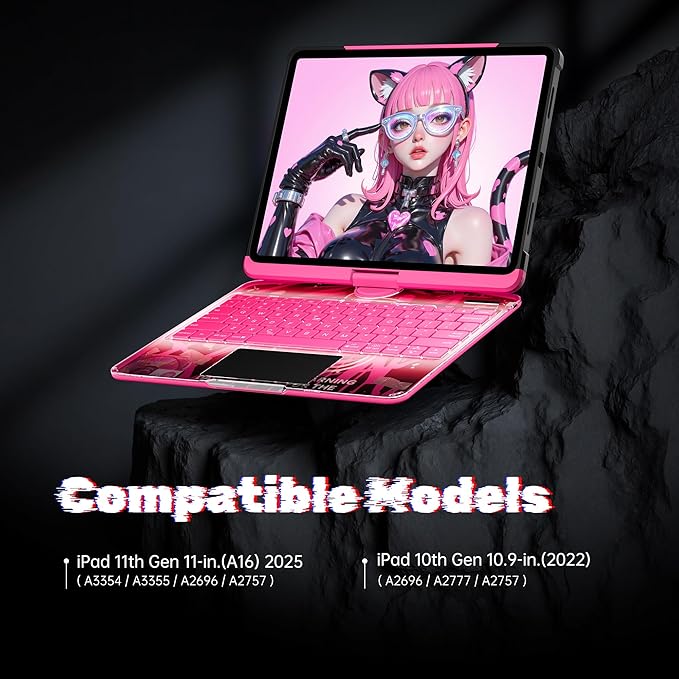 KITONE Transparent Case with Wireless Keyboard - Image 2