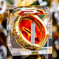 Magic Golden Ring DND Dice Set Sharp Edge Red Gaze Eye Resin Dice by ORIFANTOU