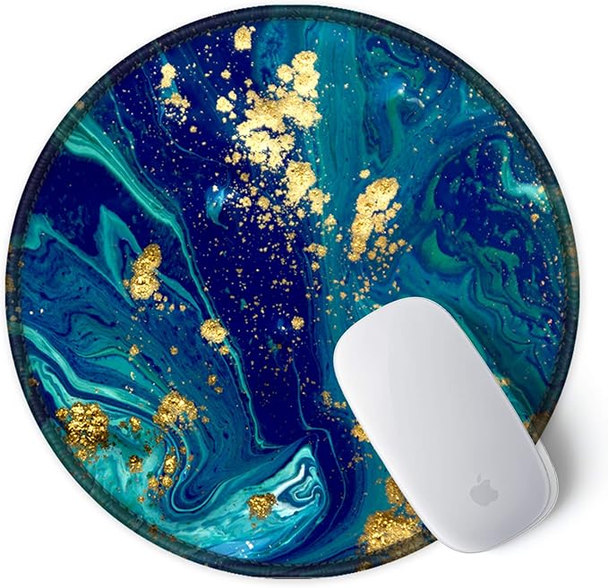 ITNRSIIET Round Mouse Pad with Stitched Edge Premium-Textured Waterproof - Image 2