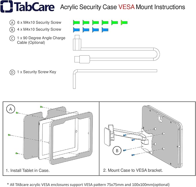 TABcare Anti-Theft Acrylic VESA Enclosure - Image 6