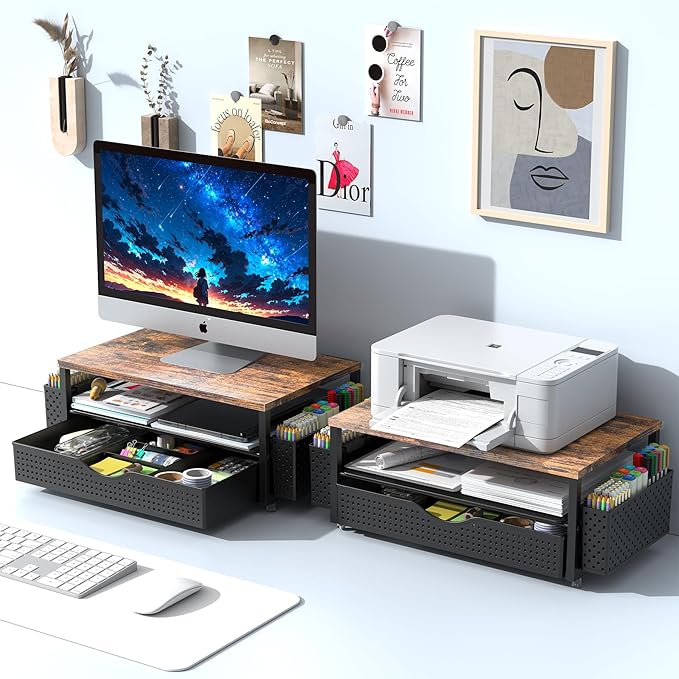 Desk Organizer and Accessories, Computer Monitor Stand Riser - Image 7