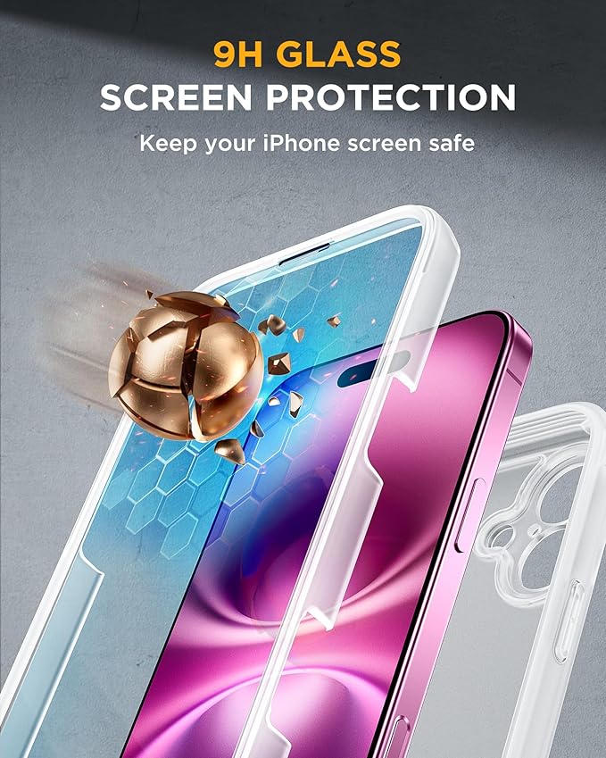 Miracase for iPhone 16 Case 6.1'', Full-Body Bumper Phone case - Image 4