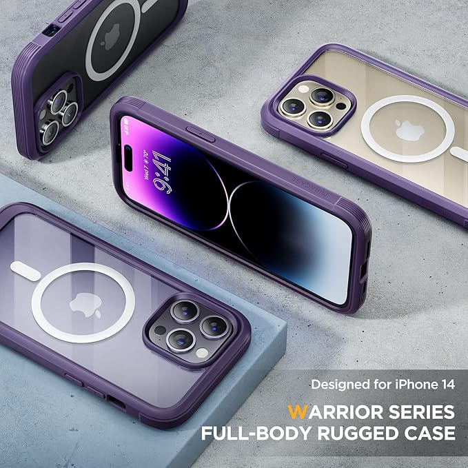 Miracase Magnetic for iPhone 14 Pro Case 6.1 inch, Upgrade Full-Body Clear - Image 6