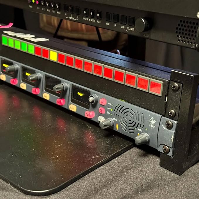 Compact 2U Studio Equipment Rack Pair – 3D‑Printed PETG, 4″ Depth, 20° Sloped - Image 4