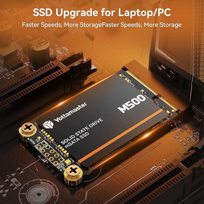 Yottamaster M500 1TB mSATA SSD SATA III 6Gb/s, mSATA Internal Solid State Drive - Image 4
