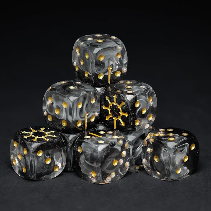 D6 Dice Set – 10× Six-Sided Resin Dice - Image 5