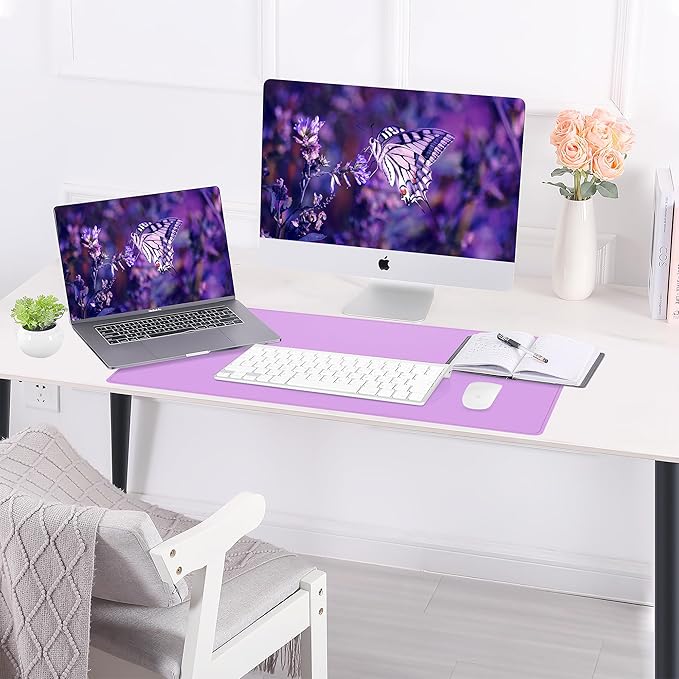 Leather Desk pad Protector, Large Desk mat - Image 6