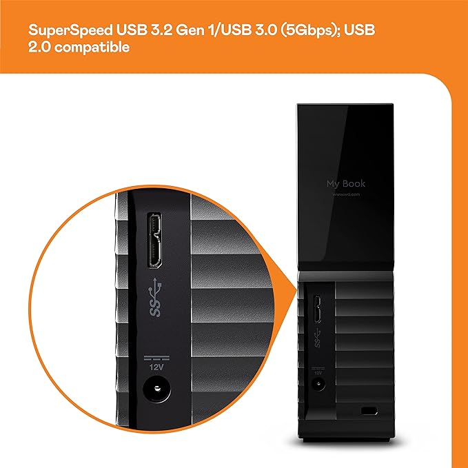 Western Digital 6TB My Book Desktop External Hard Drive, USB 3.0, External HDD - Image 6