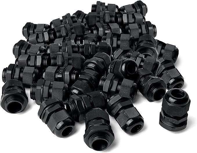 MGI SpeedWare 1/2" NPT Strain Relief Nylon Cord Grip Cable Glands by MGISpeedWare