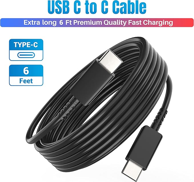 Phone 15 16 Charger, USB C Block Type C Cable Cord 6.6ft - Image 5
