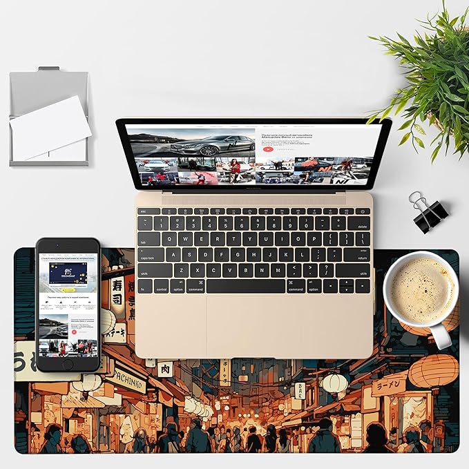 Gaming Desk Pad Large Extra Length Tokyo Japan Mouse Pad Keyboard Laptop - Image 4