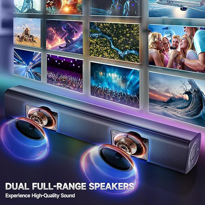 Sound Bar Speakers Bluetooth Wireless, TV Speakers Sound Bar Subwoofer - Image 4