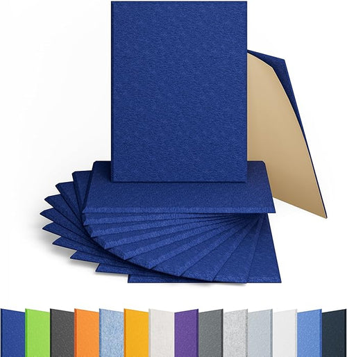 12 Pack Acoustic Panels Self Adhesive Sound Proof Foam, High Density Sound by Amantech