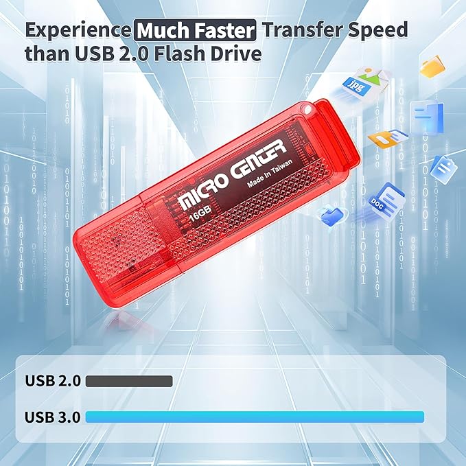 INLAND Micro Center Super Speed 20 Pack 16GB USB 3.0 Flash Drive Memory Stick - Image 4