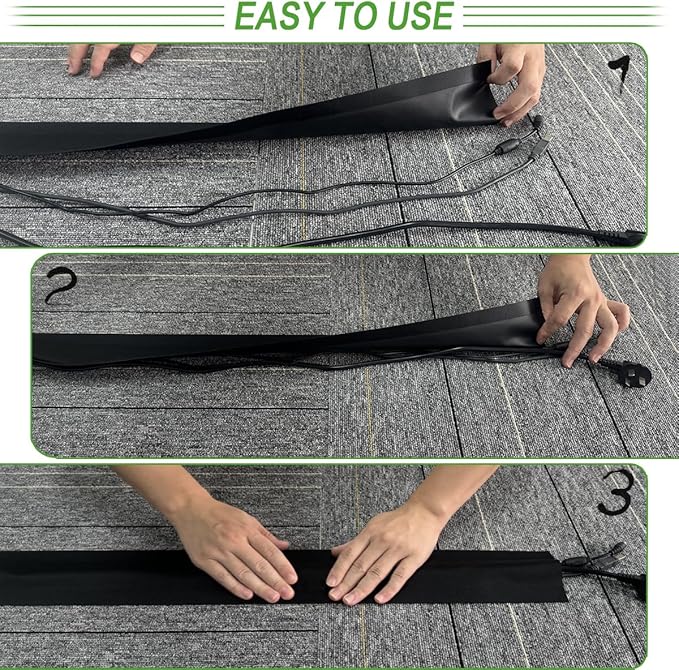 Floor Cable Covers - 10ft Oxford Fabric Cord Protector - Image 2