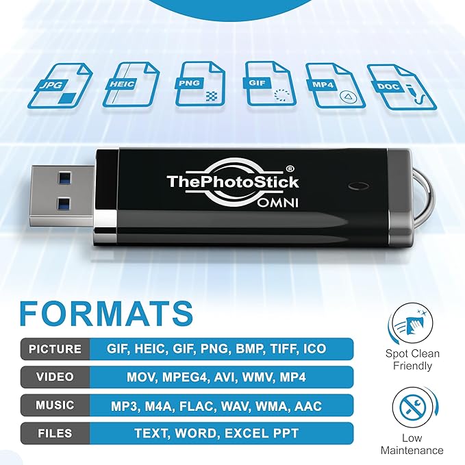 ThePhotoStick® Omni 128GB USB Flash Drive & Memory Stick – Photo & Video Backup - Image 8