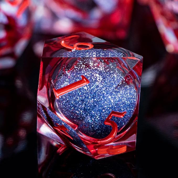 ARUOHHA Liquid Core DND Dice Set, Vampire Sharp Edged Dragons Dice Compatible - Image 4