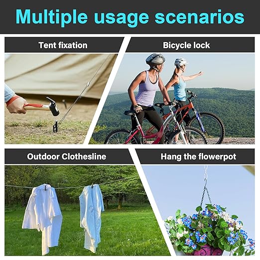 2 Pack Outdoor & Travel Security Cable - Image 7