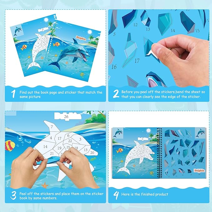 homicozy 4PCS Sticker Paint Books - Image 6
