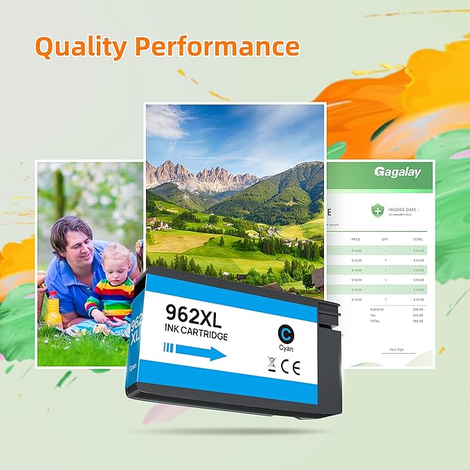 962XL 962 Ink Replacment for HP 962XL Ink Cartridges Combo Pack for HP Ink - Image 5