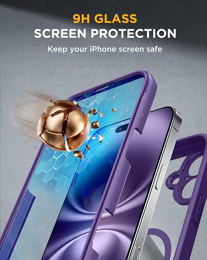 Miracase Magnetic for iPhone 16 Plus Case Full-Body Phone - Image 3