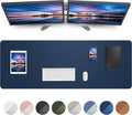 Leather Desk Pad Blotter, Mouse Pad, Office Desk Mat, Non-Slip PU Leather Desk by AFIING
