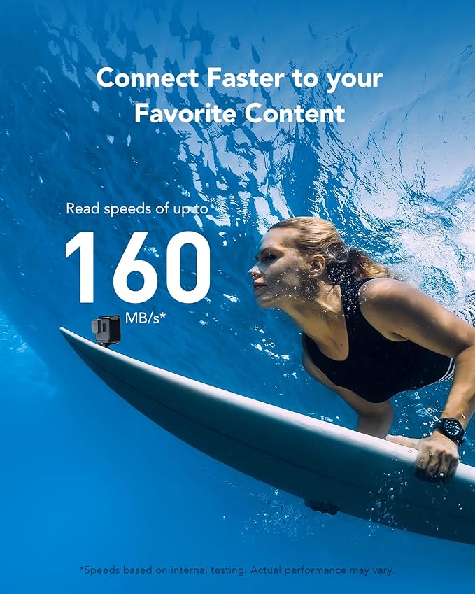 Lexar 256GB Blue Micro SD Card Up to 160MB/s, microSDXC UHS-I Memory Card - Image 2