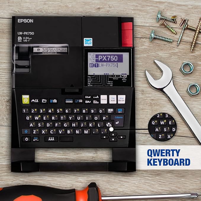 LABELWORKS Epson LW-PX750 Industrial Label Maker Kit - Image 6