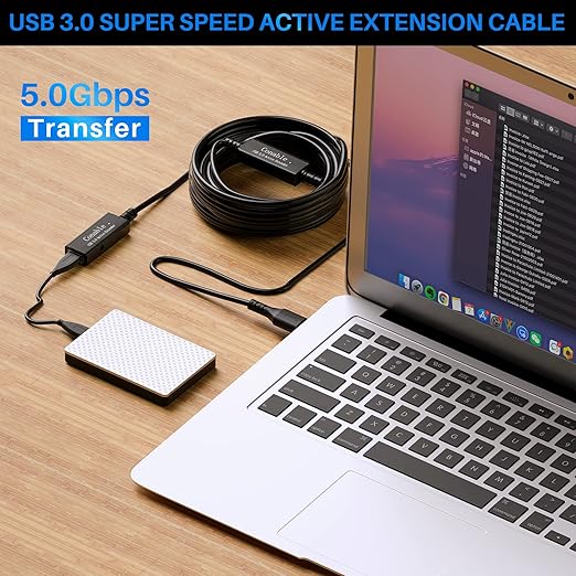 USB 3.0 Active Extension Cable 50 Feet, Long USB Type-A Male to Female Extender - Image 5