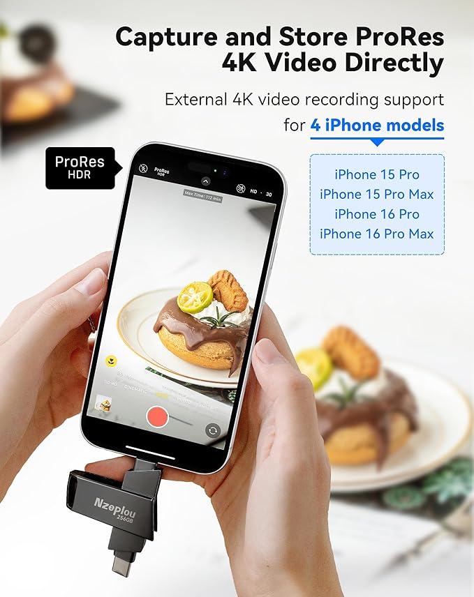 256GB Flash Drive for iPhone iPad, USB3.0 High-Speed Memory Stick No App Needed - Image 4