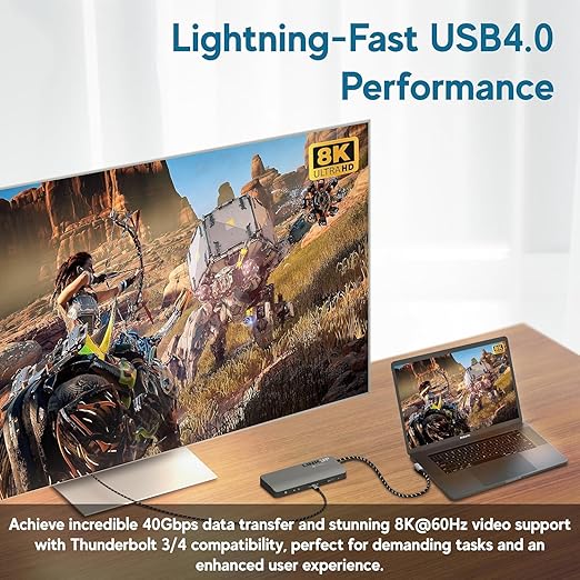 LINKUP USB 4.0 USB C to USB C Cable | Thunderbolt 4/3 Compatible | Type C - Image 6