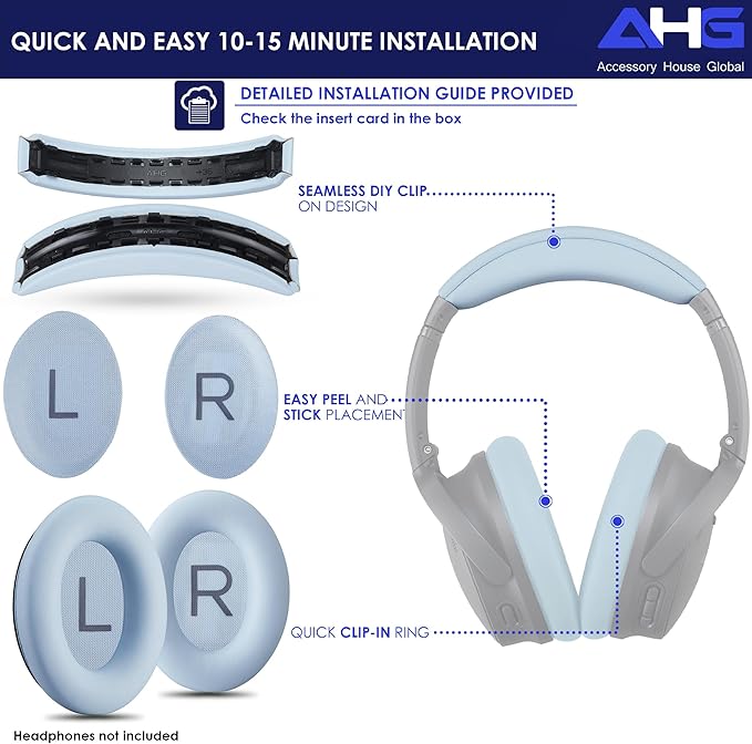 Replacement QC Ear Pad/Headband Pad Cushion. Compatible - Image 8