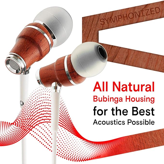 Symphonized Wired Earbuds with Microphone 3.5mm — Noise Isolating Headphones - Image 2