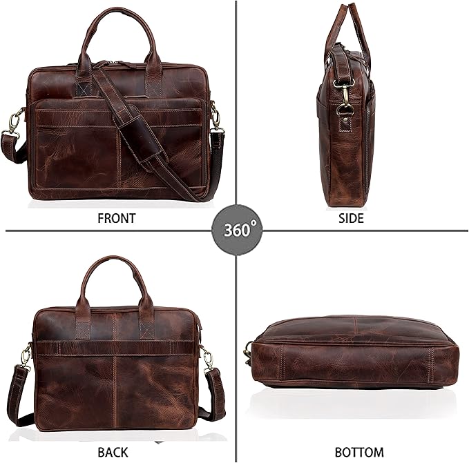 VC VINTAGE COUTURE Leather briefcase bag - Image 5