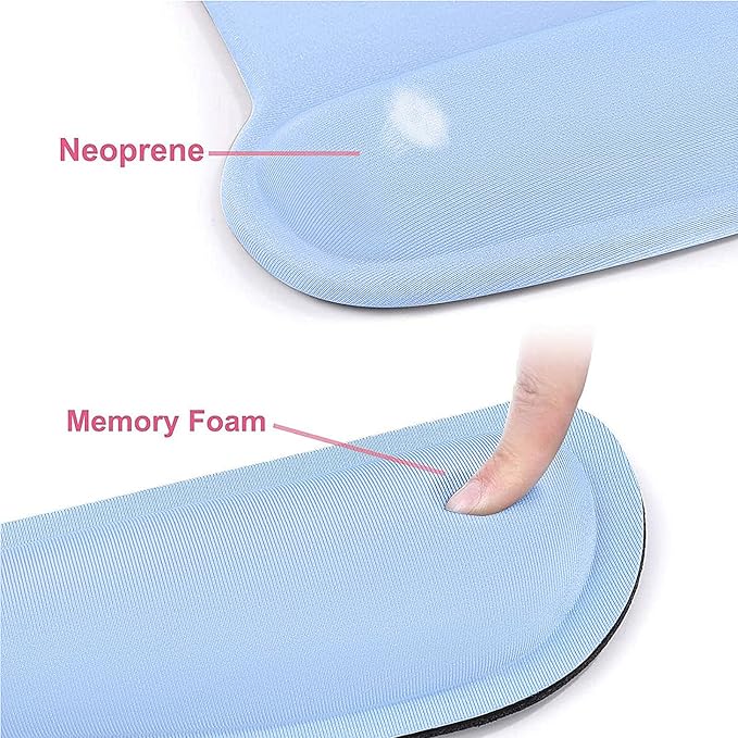 MOSISO Wrist Rest Support for Mouse Pad & Keyboard Set, Ergonomic Mousepad - Image 4