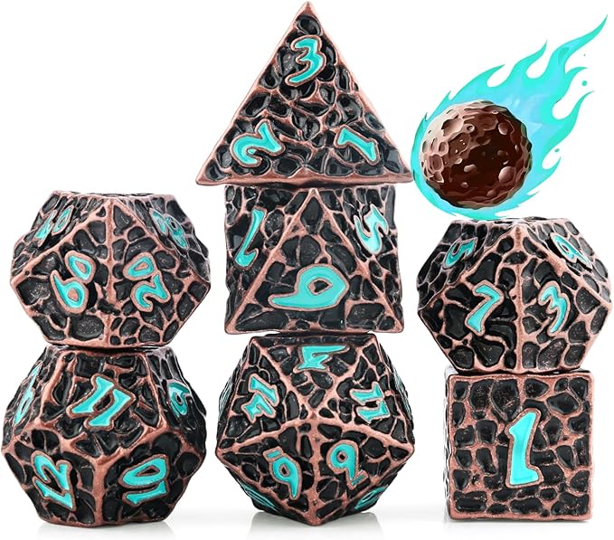 PJOY Metal D&D Dice Set for Dungeons and Dragons Dice by PJOYDice